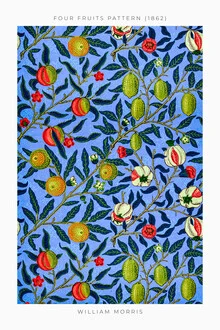 Four Fruits Pattern door William Morris - Fineart fotografie door Art Classics