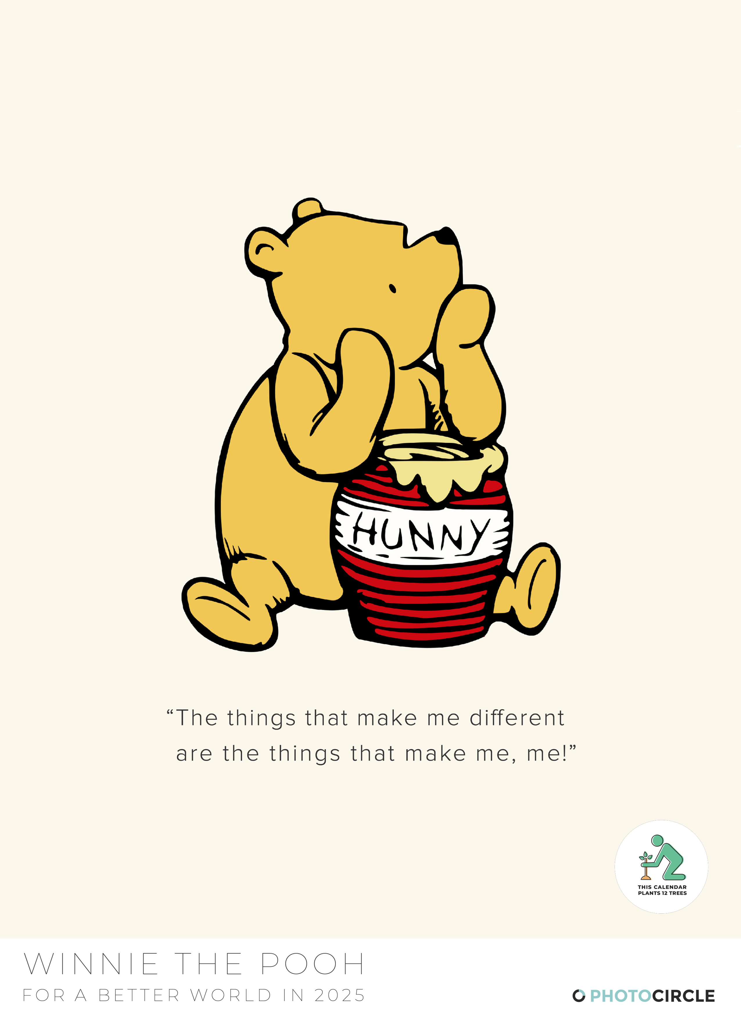 Winnie the Pooh Zitate Wandkalender 2025 bestellen