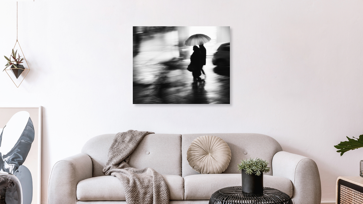 Massimiliano Sarno Fotokunst 'In the rain in the night' Photocircle