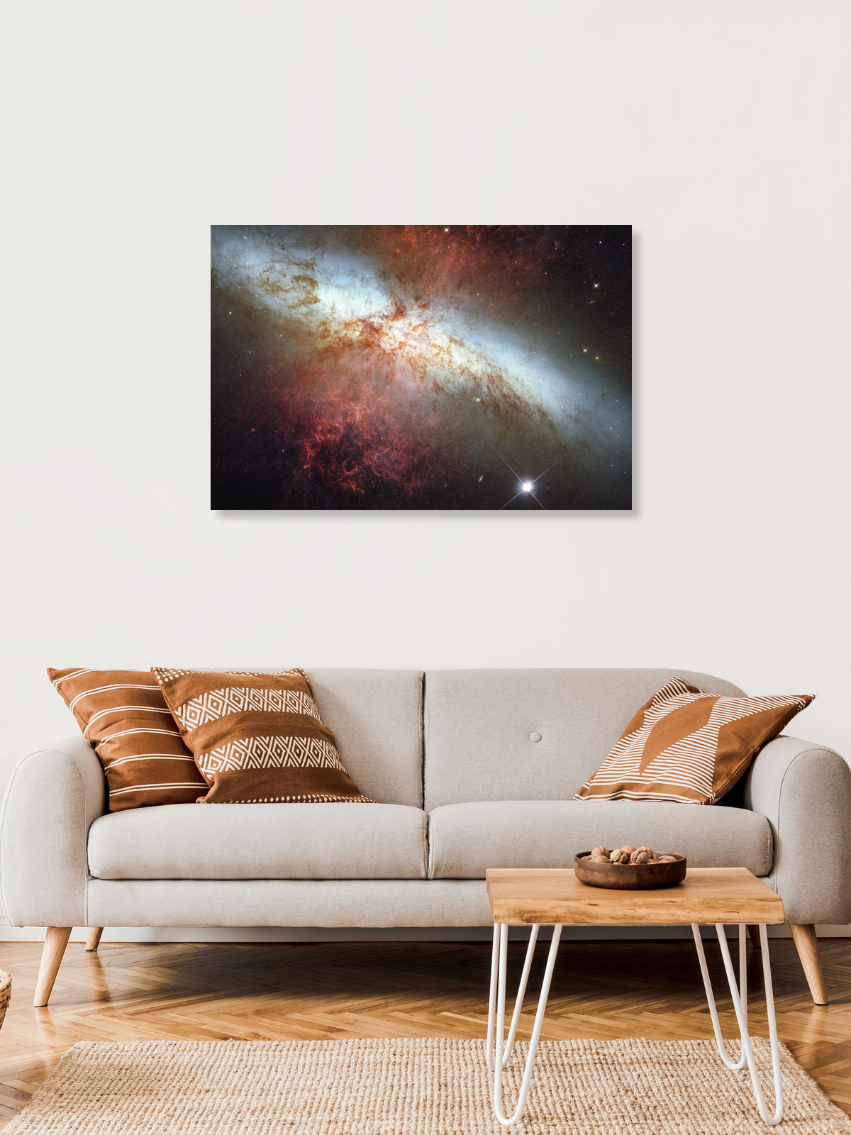 Galaxy Space Galaxy m82 Supernova Wall Art Poster Massive Format Wide Print 