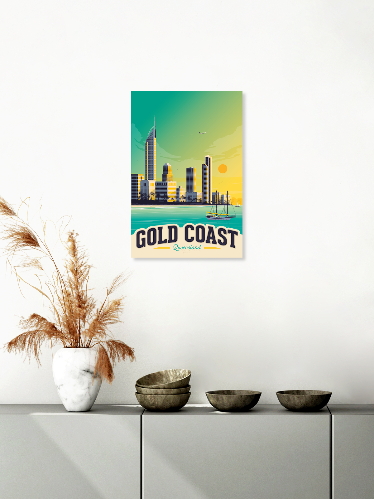 Queensland wall decor Gold Coast wall art print Queensland wall art Gold Coast Canvas wall art Gold Coast on canvas Australia Poster Print