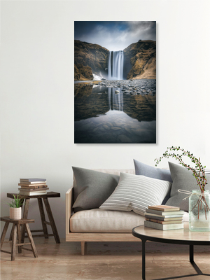 Mockup Iceland Stokksnes Waterfall - Fineart photography by Jean Claude Castor
