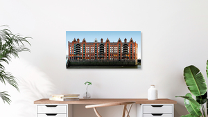 acrylic on wood Landungsbrücken Original 20 x 20 cm Port of Hamburg