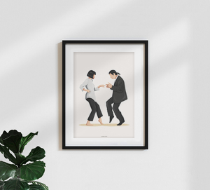 Pulp Fiction dance scene canvas print picture wall art free fast delivery 