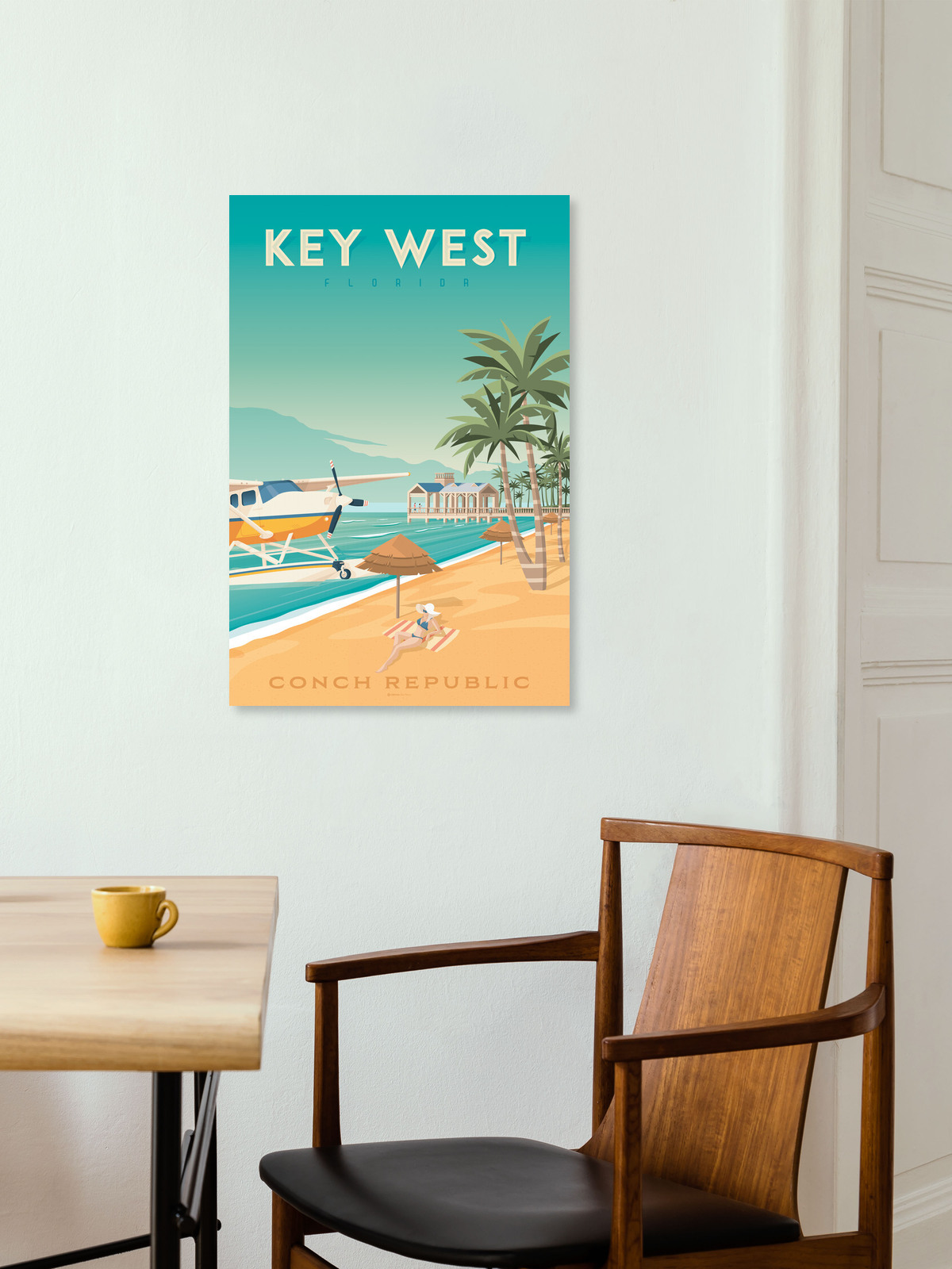 François Beutier 'Key West vintage travel wall art'