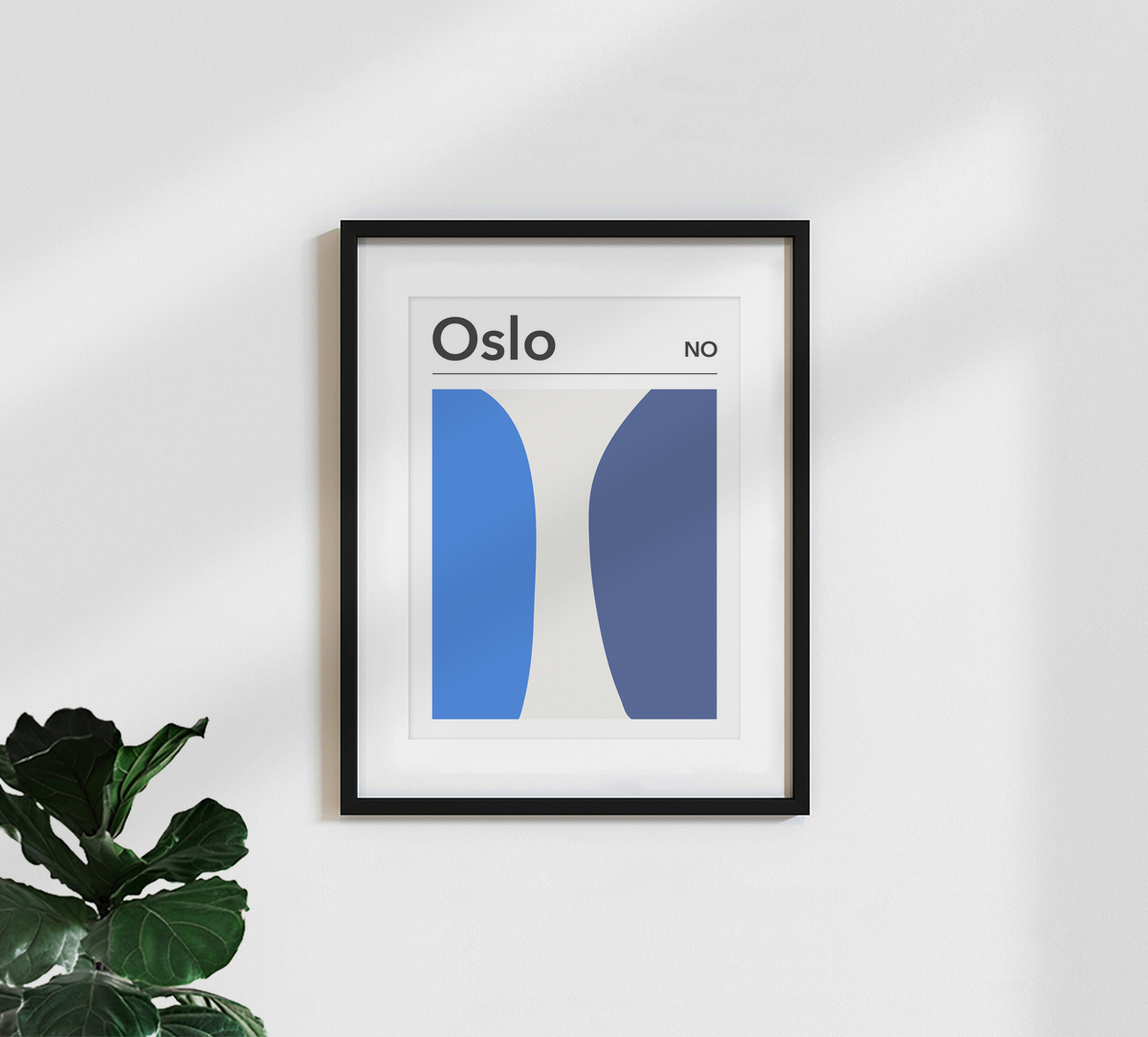 Oslo Print Oslo scandinavian Wall Art Nordic Decor Oslo Typography Minimalist Custom City Print by Artica Oslo Norway City Name Poster