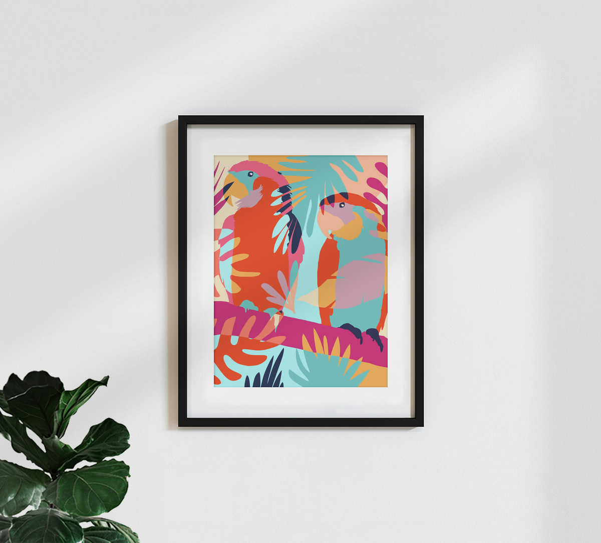 Uma Gokhale wall art - 'Couples That Camouflage Together, Stay