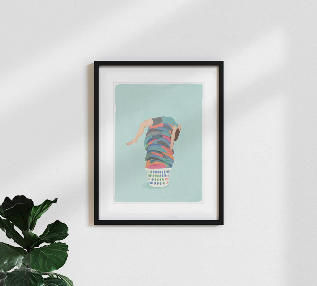 Giselle Dekel wall art 'Laundry Day'