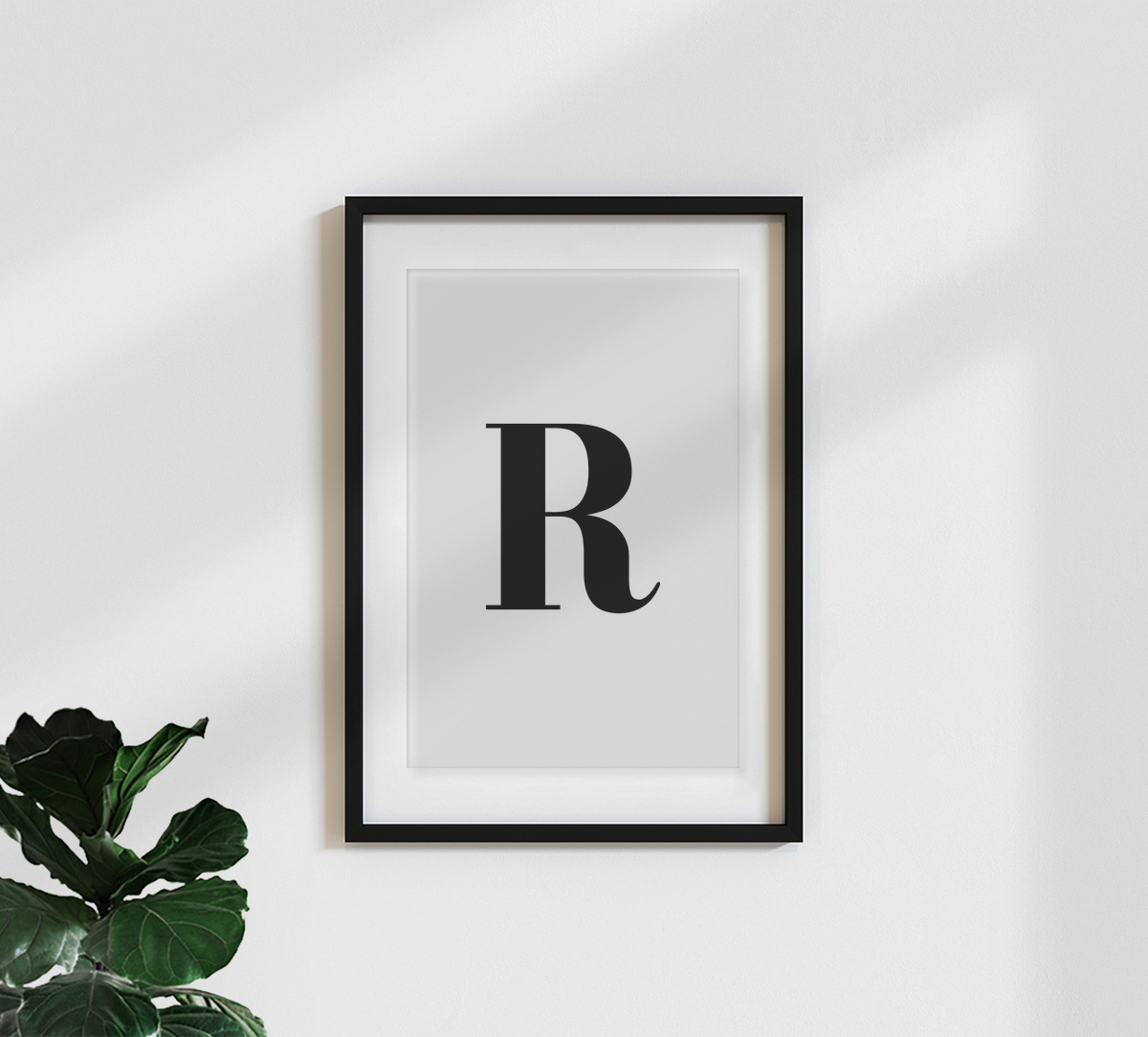 Typo Art wall art - 'The letter R' | Photocircle
