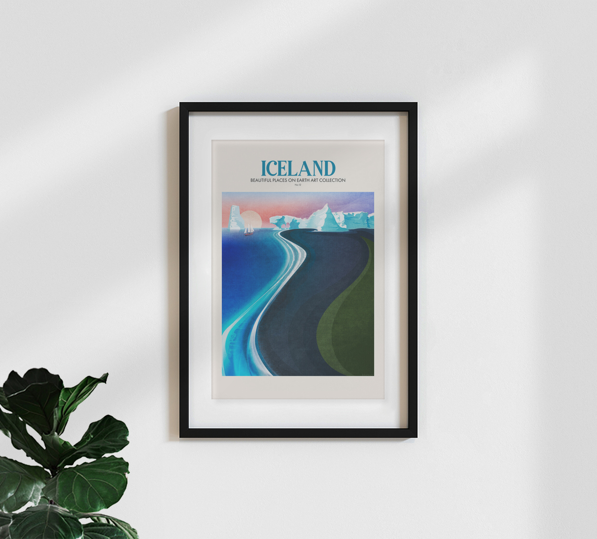 The Artcircle wall art - 'Emel Tunaboylu - Travel - Iceland