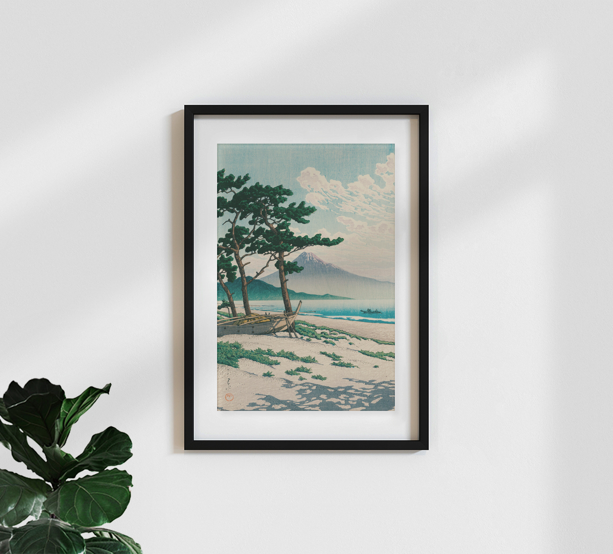 Japanese Vintage Art wall art - 'Lake Toya in Hokkaido by Hasui