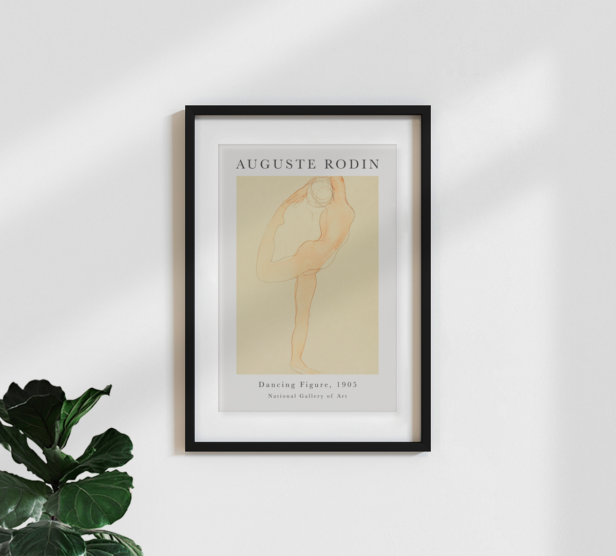 Art Classics wall art - 'Dancing Figure by Auguste Rodin