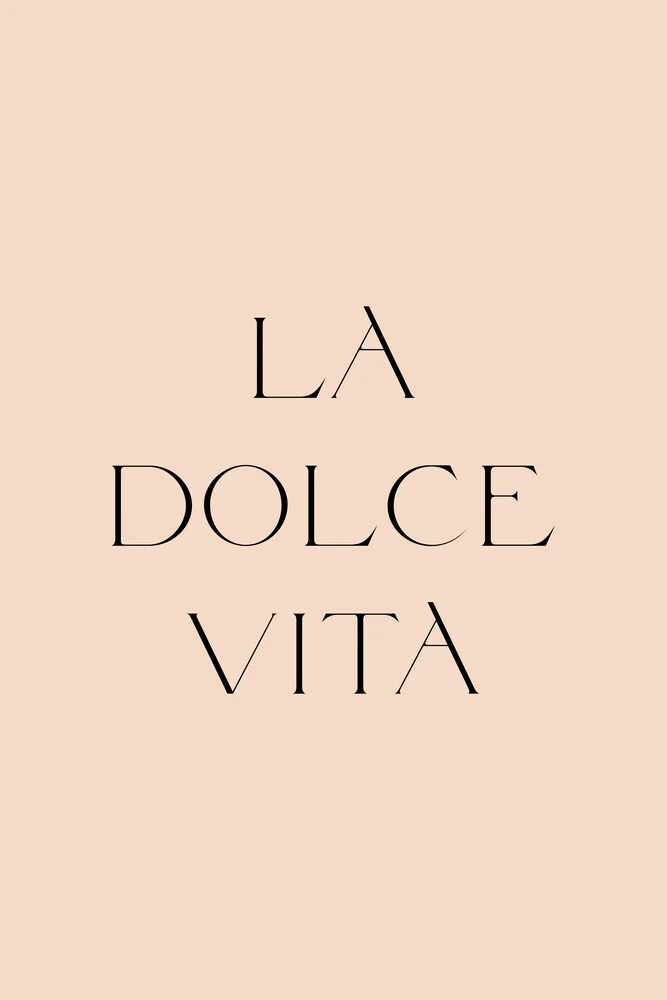 Lo Dolce Vita Pastell - fotokunst von Typo Art