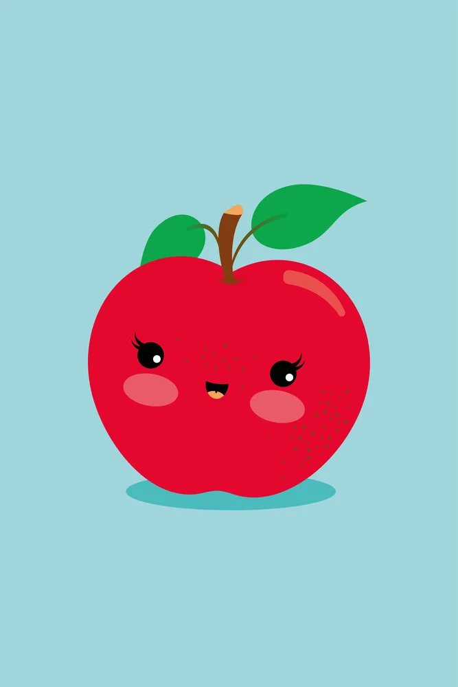 Apple – illustration for children’s room - Fineart photography by Pia Kolle