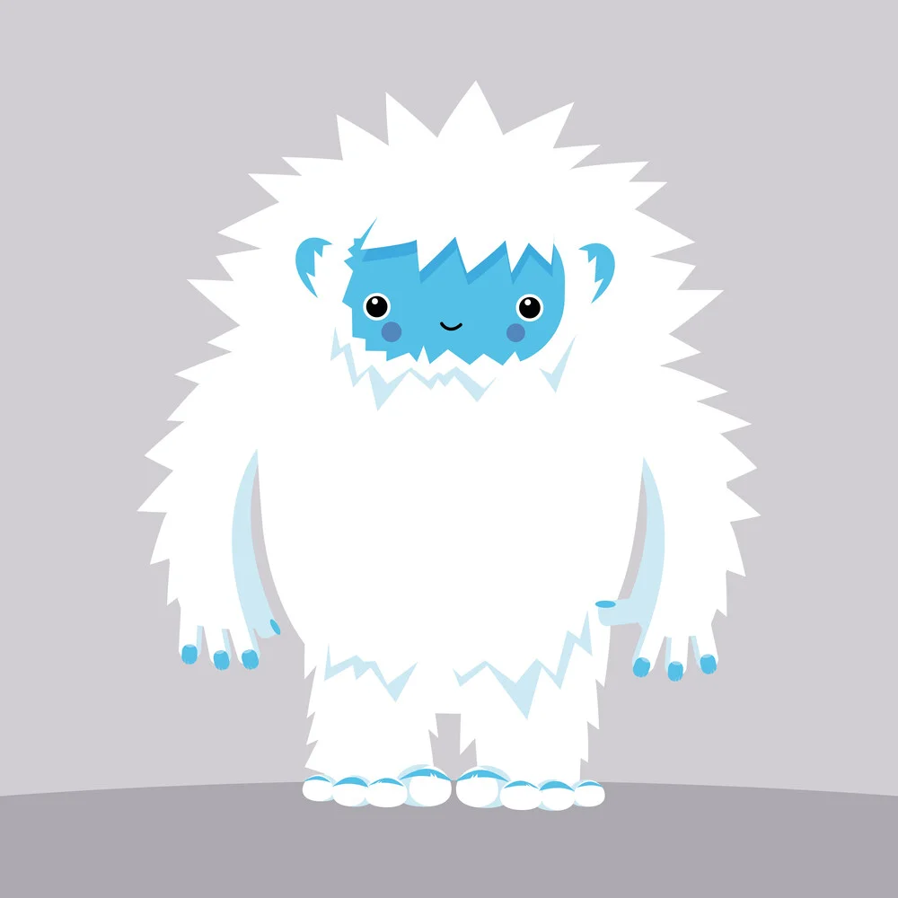Yeti – illustration for kids room - Fineart photography by Pia Kolle