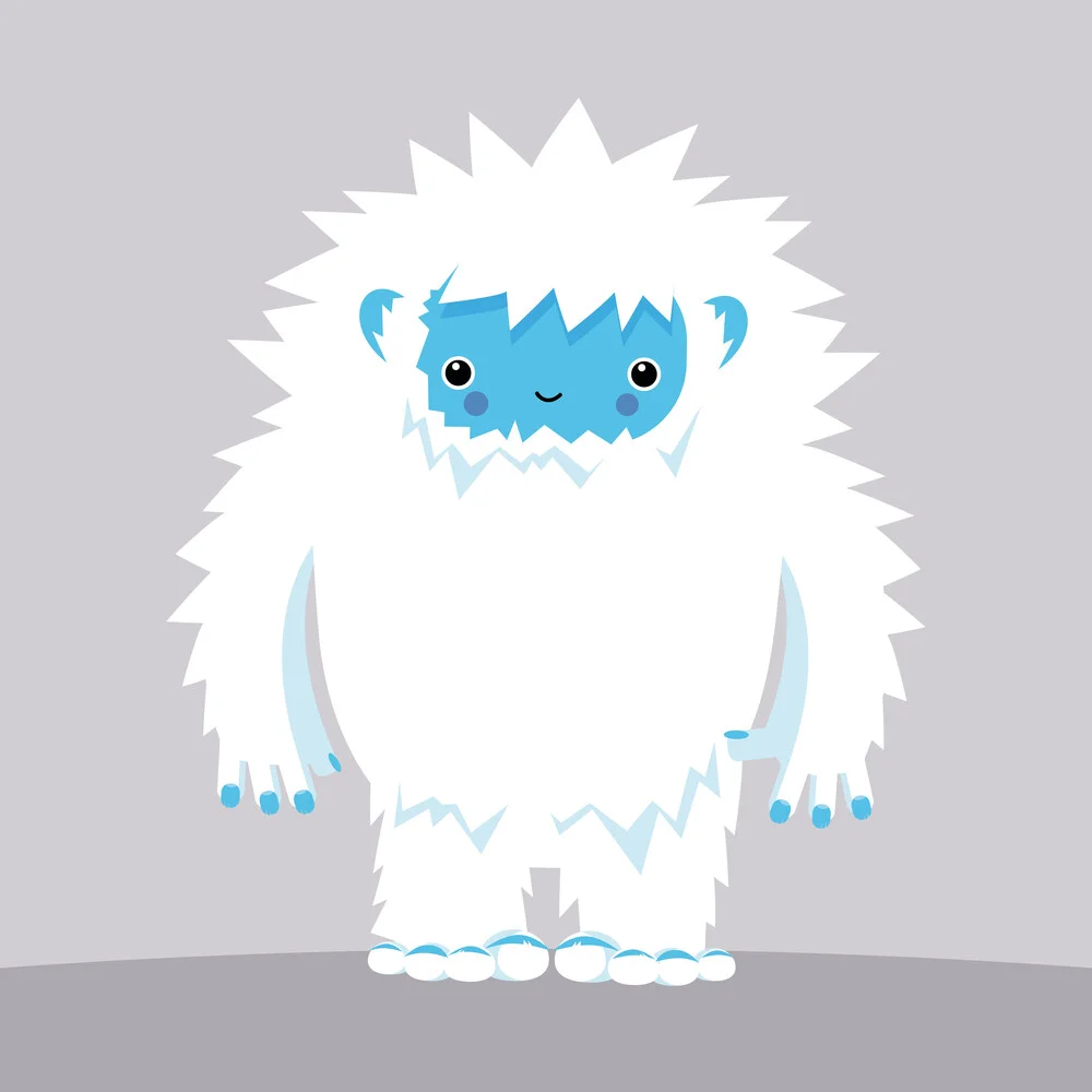 Yeti – Illustration fürs Kinderzimmer - fotokunst von Pia Kolle