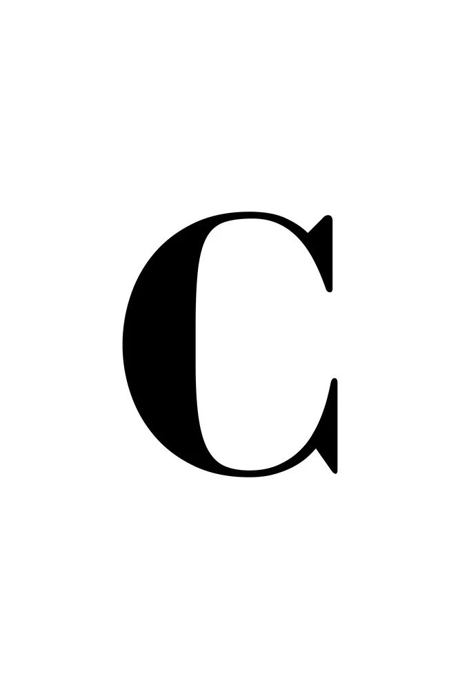 The letter C - fotokunst von Typo Art