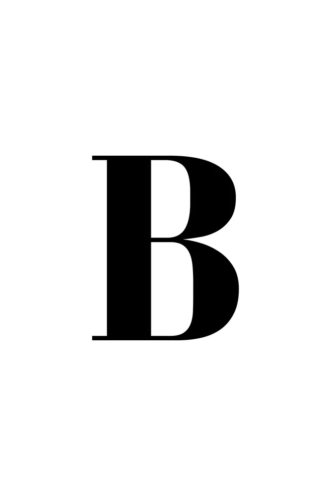 The letter B - fotokunst von Typo Art