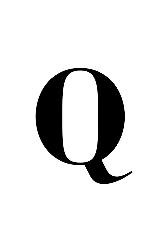 The letter Q - fotokunst von Typo Art