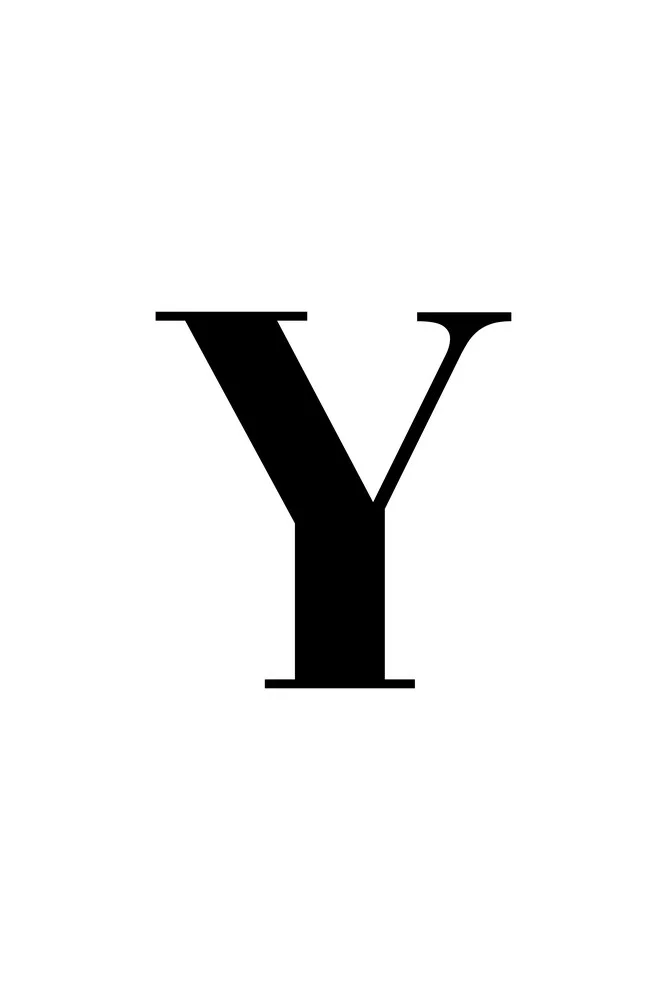 The letter Y - fotokunst von Typo Art