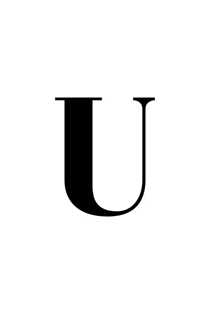 The letter U - fotokunst von Typo Art