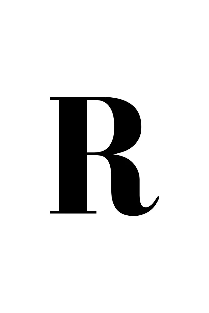 The letter R - fotokunst von Typo Art