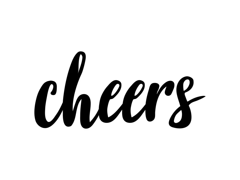 Cheers - fotokunst von Typo Art