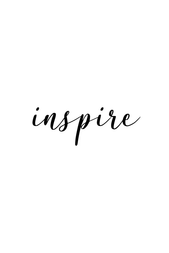 Inspire - fotokunst von Typo Art