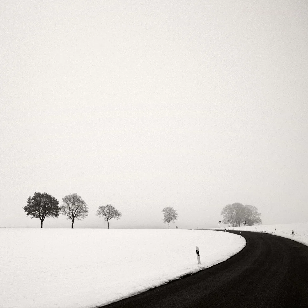 Rural Winter Road - fotokunst von Lena Weisbek