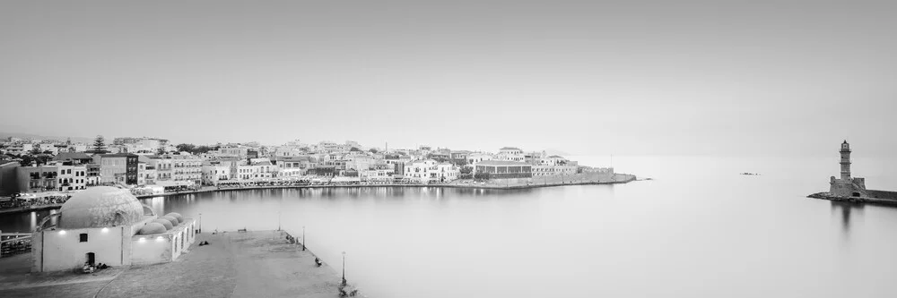 Panorama port city Chania - Fineart photography by Dennis Wehrmann