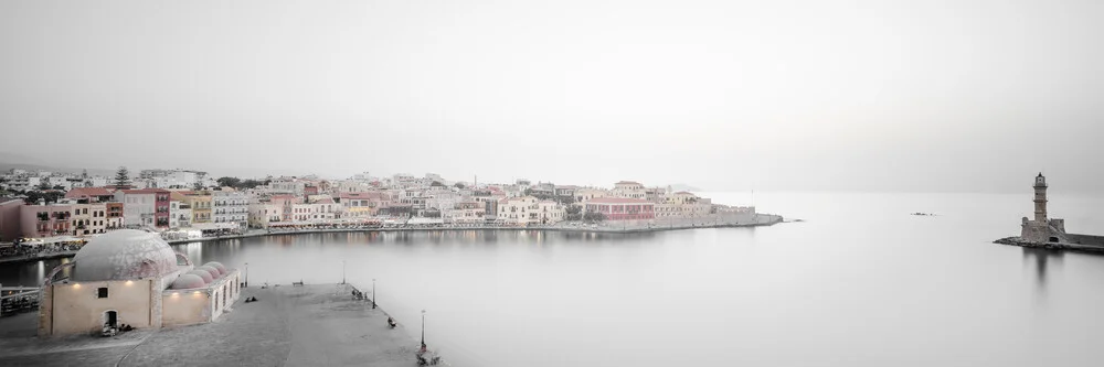 Panorama port city Chania - Fineart photography by Dennis Wehrmann