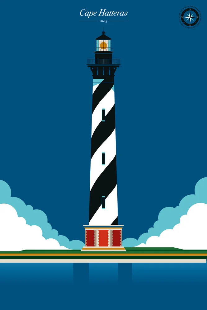 Leuchtturm Cape Hatteras - fotokunst von Bo Lundberg