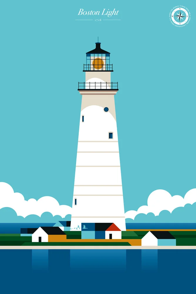 Leuchtturm Boston Light - fotokunst von Bo Lundberg