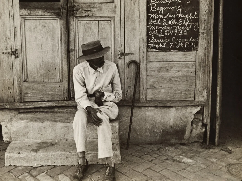 Ben Shahn: Straßenszene in New Orleans - fotokunst von Vintage Collection