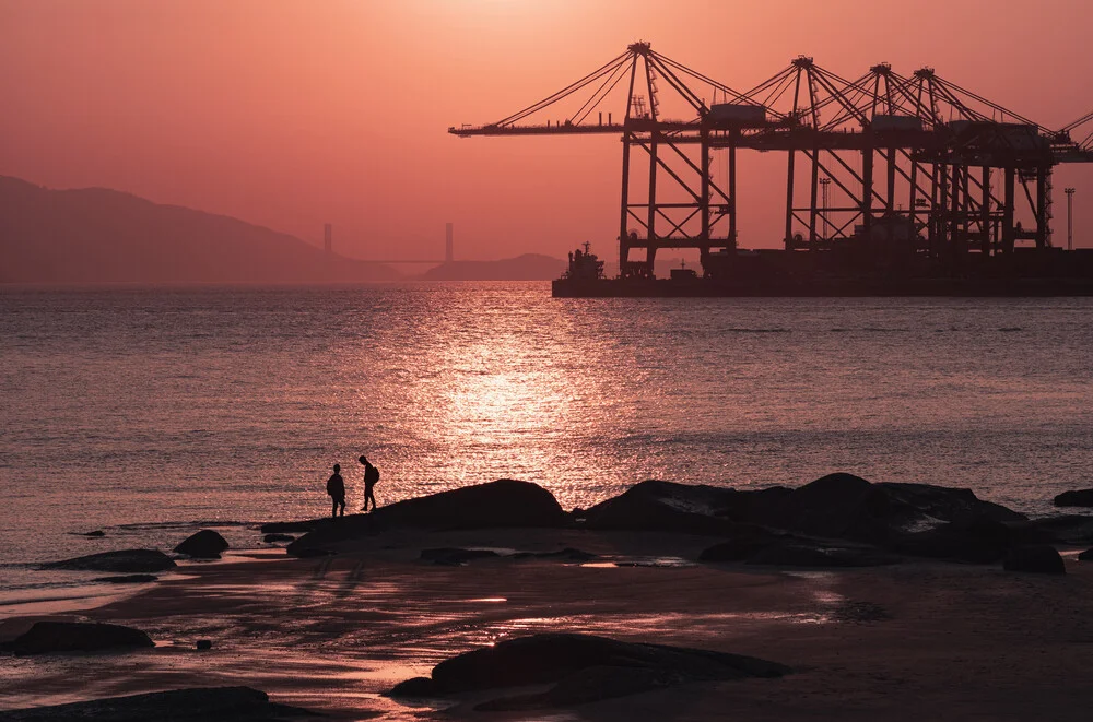 Sunset in Xiamen - fotokunst von AJ Schokora