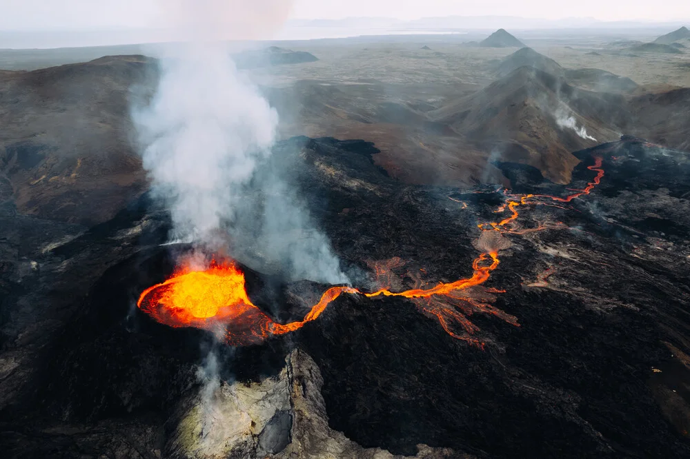 Vulkanausbruch Island - fotokunst von André Alexander