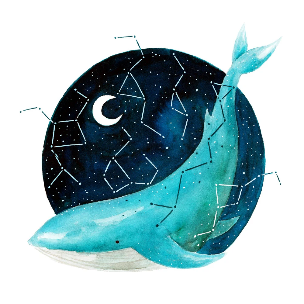 Cosmic Whale 2 - fotokunst von Marta Casals Juanola