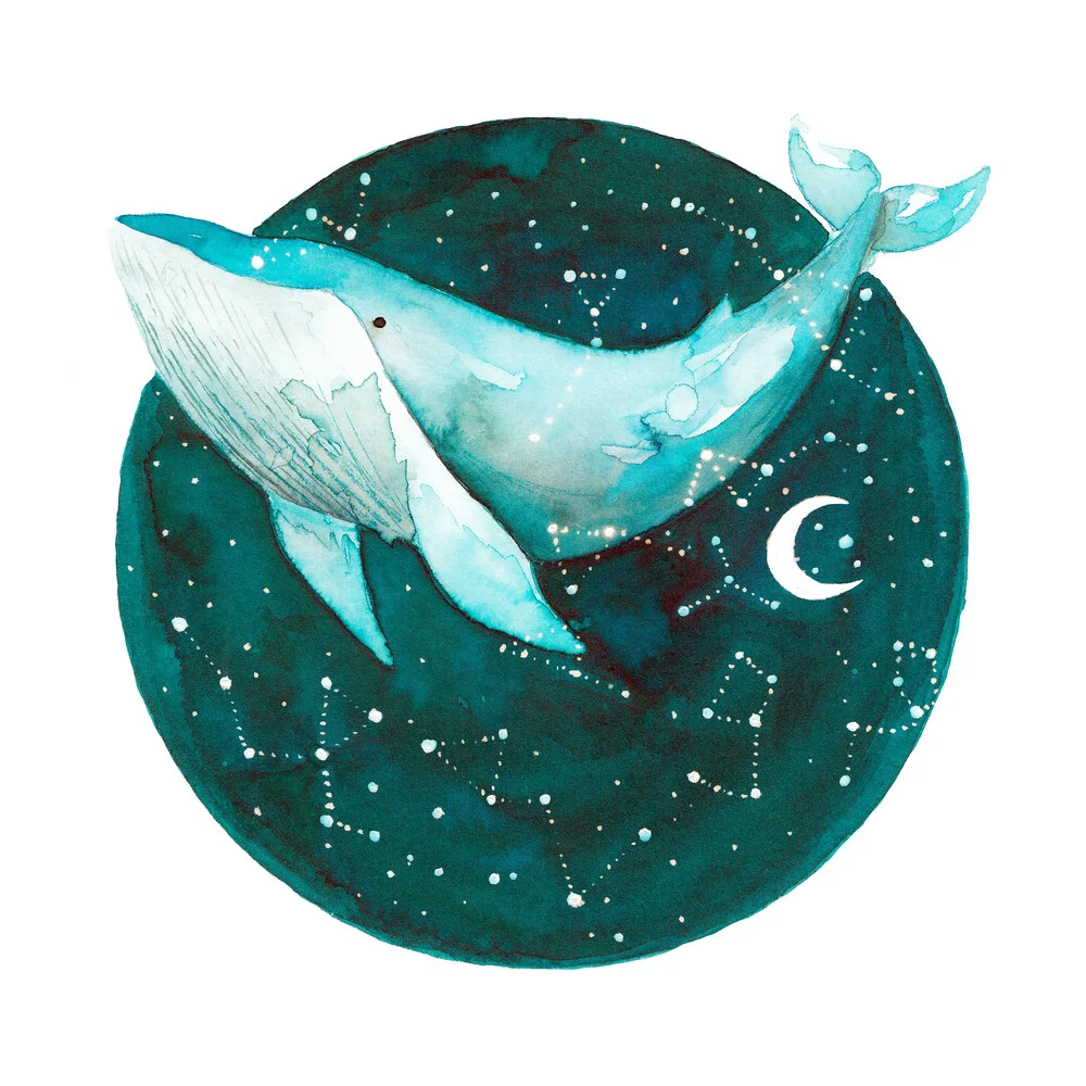 Cosmic Whale - fotokunst von Marta Casals Juanola