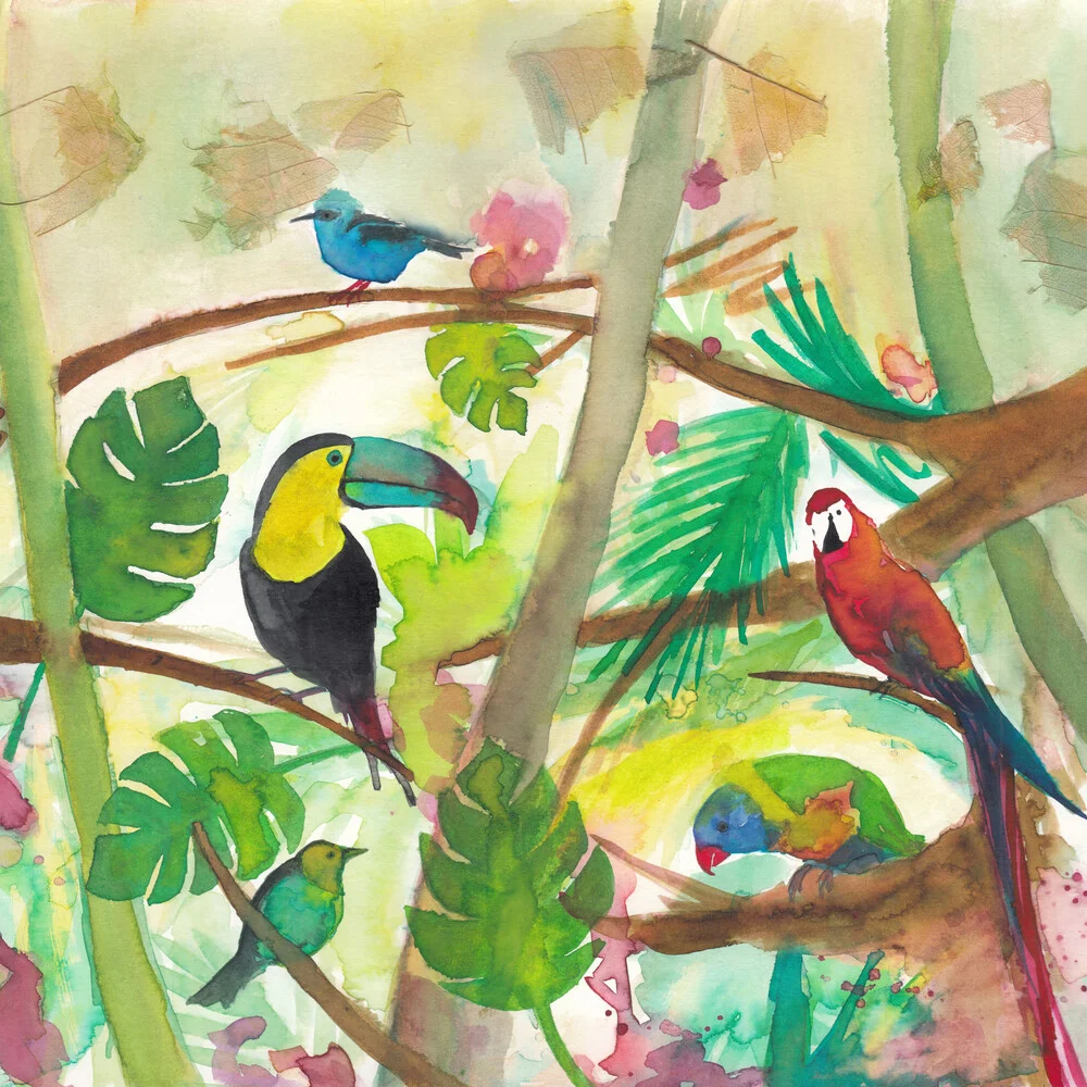 Tropical birds - fotokunst von Marta Casals Juanola