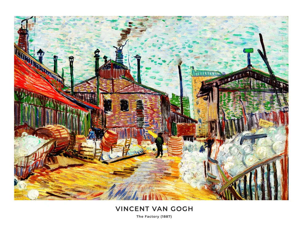 Vincent Van Gogh: Die Fabrik - fotokunst von Art Classics