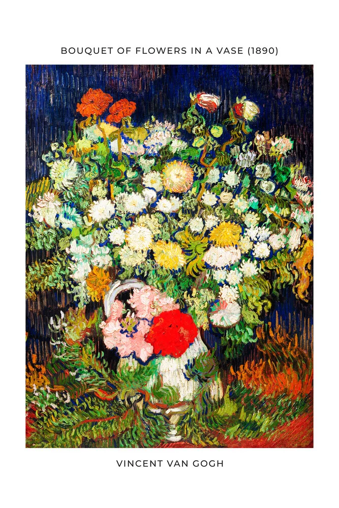 Vincent Van Gogh: Blumenstrauß in einer Vase - Ausstellungsposter - fotokunst von Art Classics