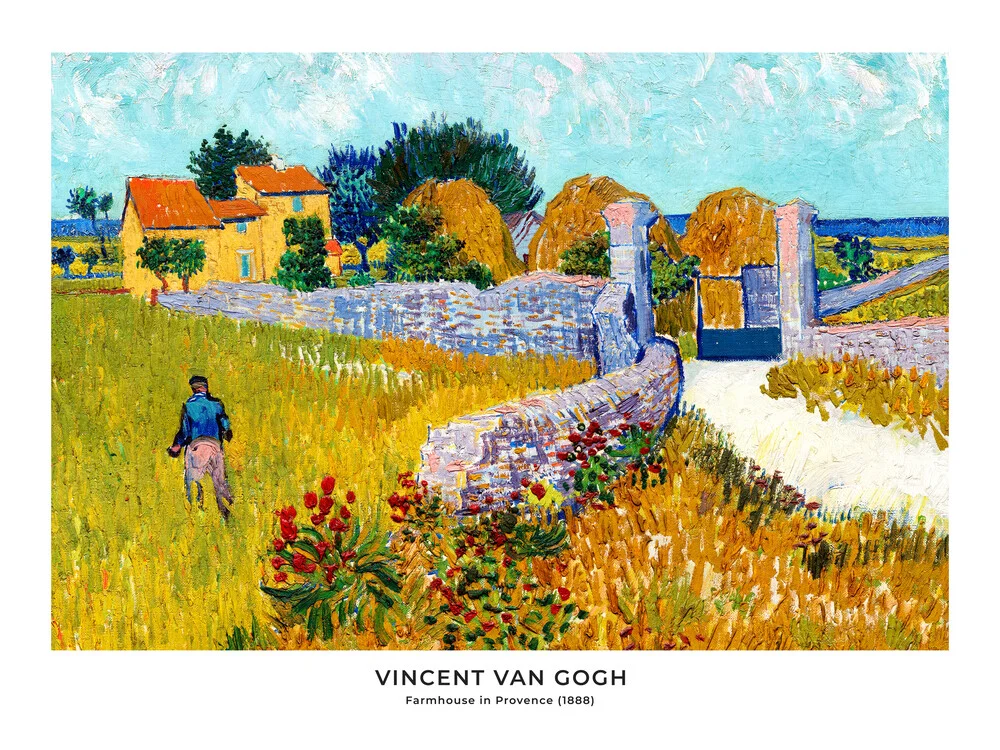 Vincent Van Gogh: Bauernhaus in der Provence - fotokunst von Art Classics