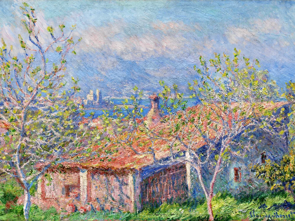 Claude Monet: Gärtnerhaus in Antibes - fotokunst von Art Classics