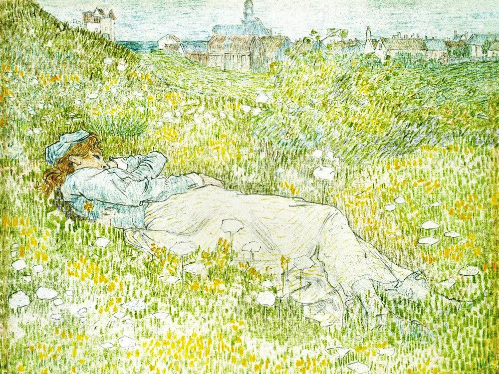 Jan Toorop: Woman Lying in the Dunes near Noordwijk - Fineart photography by Art Classics