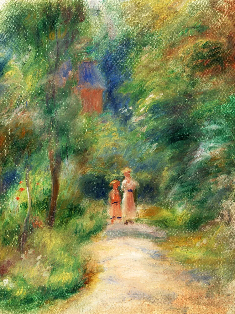Pierre-Auguste Renoir: Deux figures dans un sentier - fotokunst von Art Classics