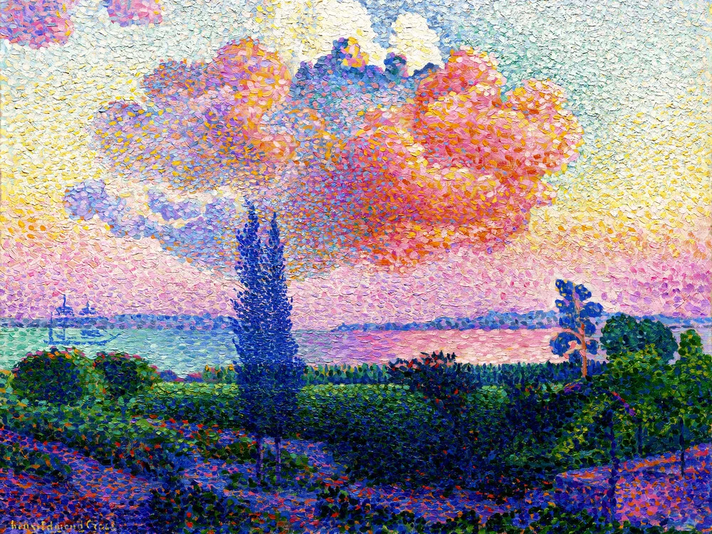 Henri-Edmond Cross: The Pink Cloud - Fineart photography by Art Classics