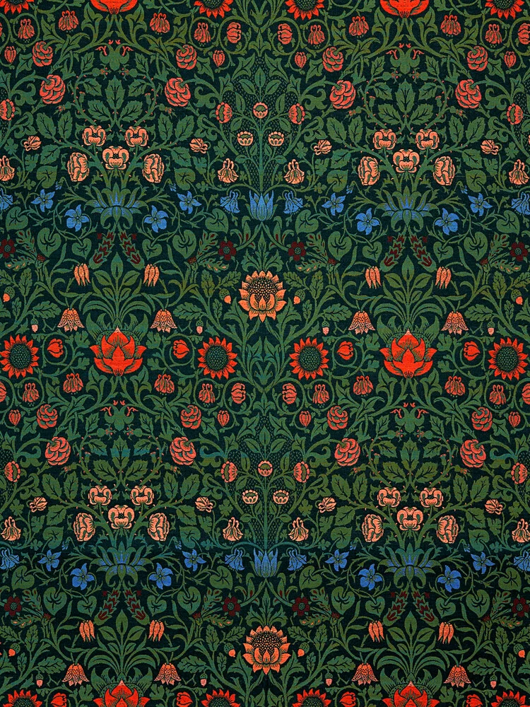 William Morris: Violett und Akelei - fotokunst von Art Classics