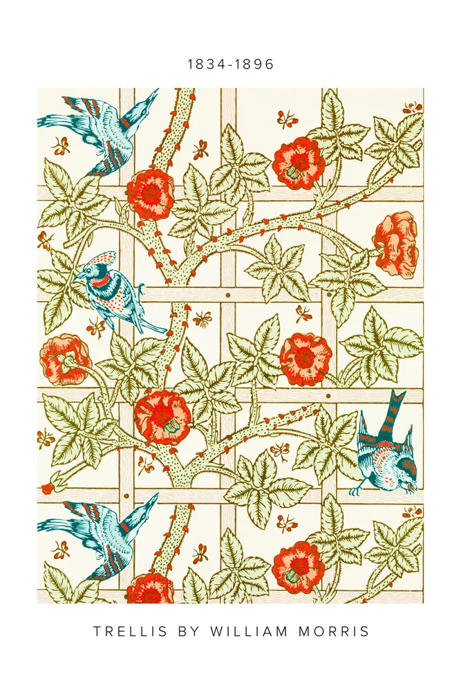 William Morris: Trellis - Ausstellungsposter - fotokunst von Art Classics