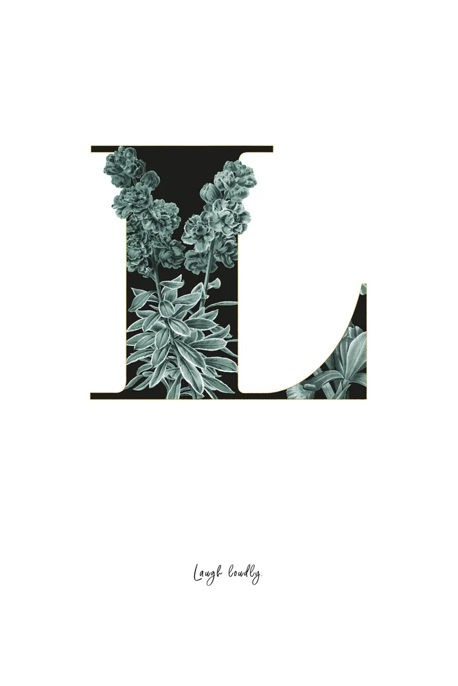 Flower Alphabet L - fotokunst von Froilein  Juno