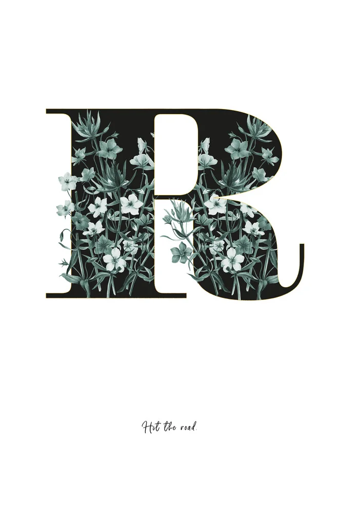 Flower Alphabet R - fotokunst von Froilein  Juno